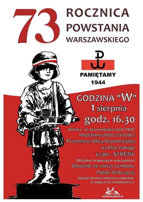 73 rocznica Powstania Warszawskiego - o 17.00
