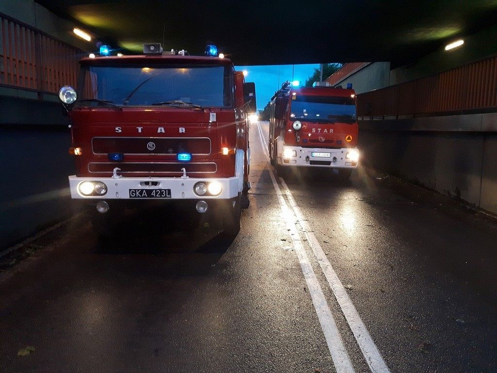 Strażacy z OSP usuwali skutki nawałnicy