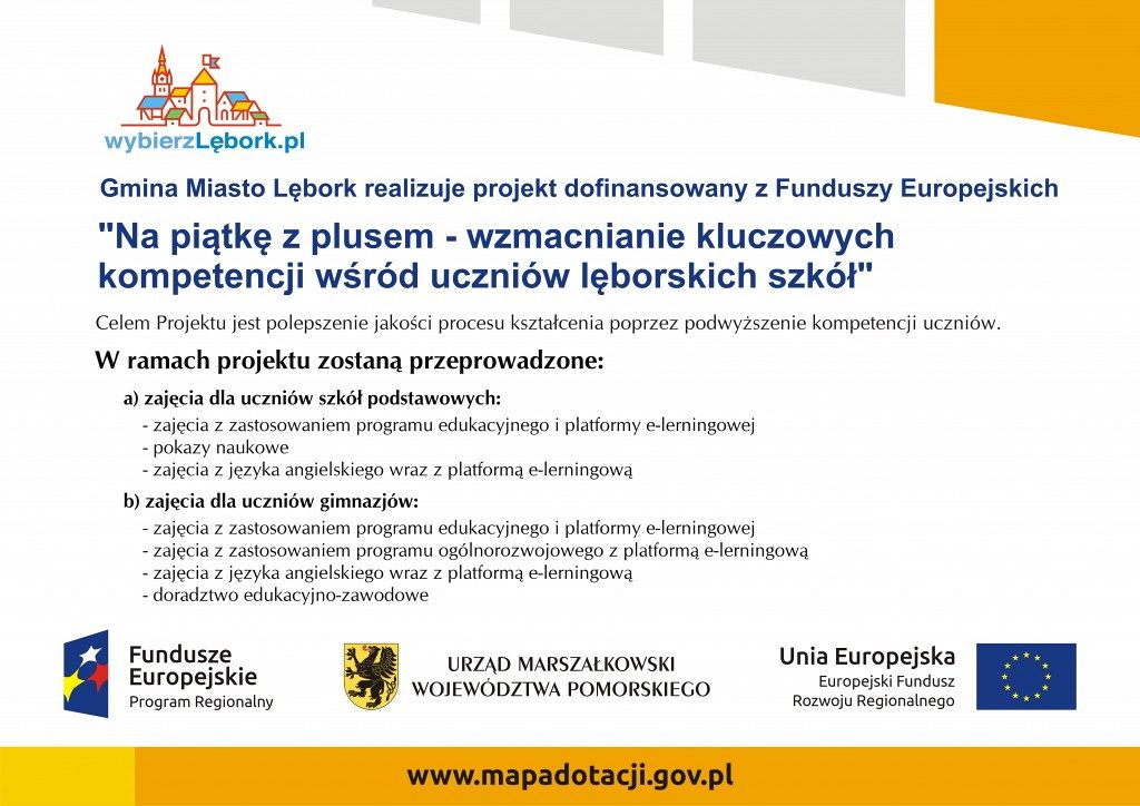 Do  14 września rekrutacja do projektu „Na piątkę