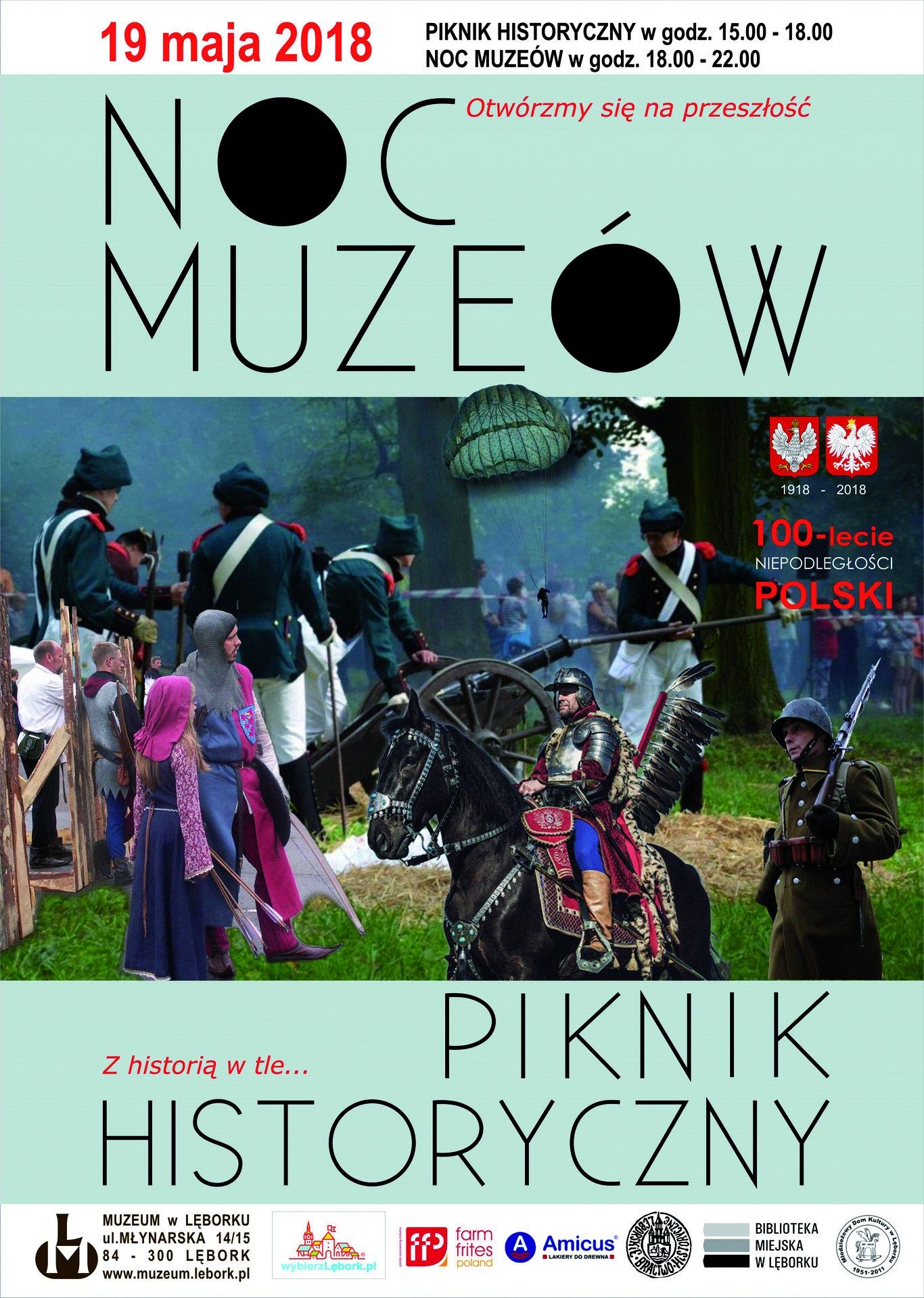 NOC MUZEÓW i piknik historyczny już 19 maja
