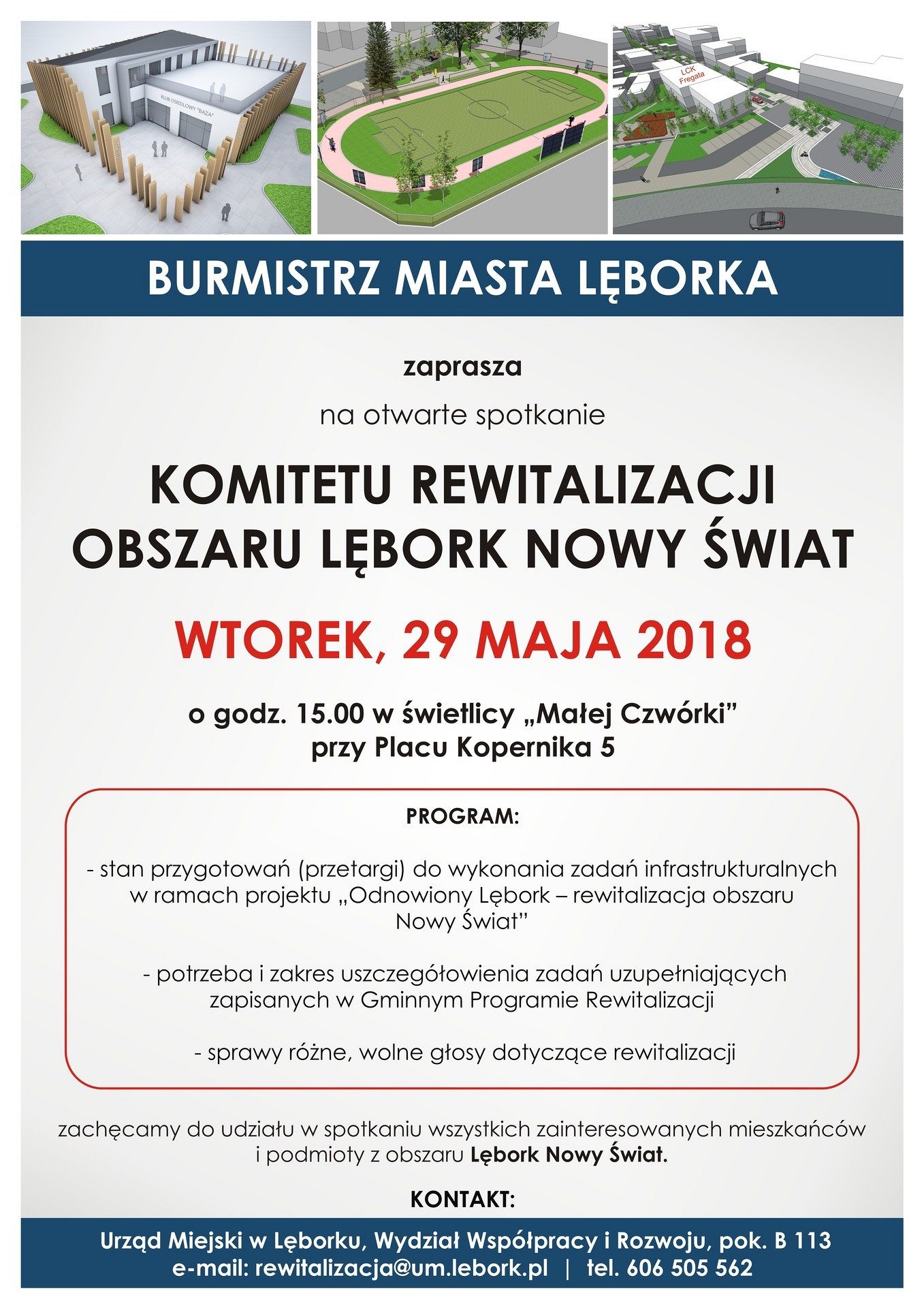 Rewitalizacja Lębork Nowy świat - otwarte