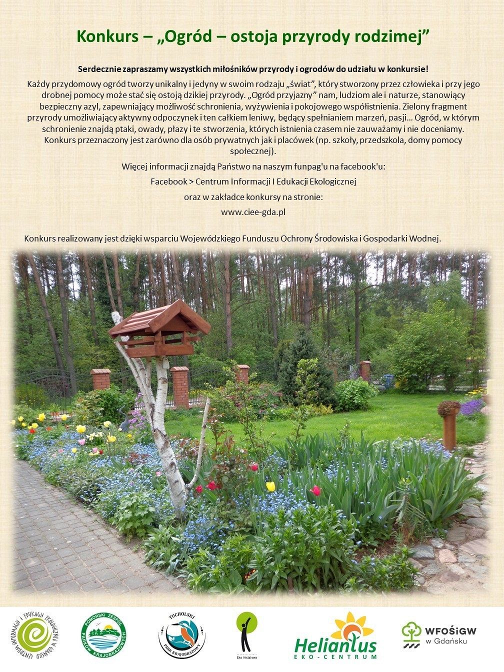 Wojewódzki konkurs  „Ogród - ostoja przyrody