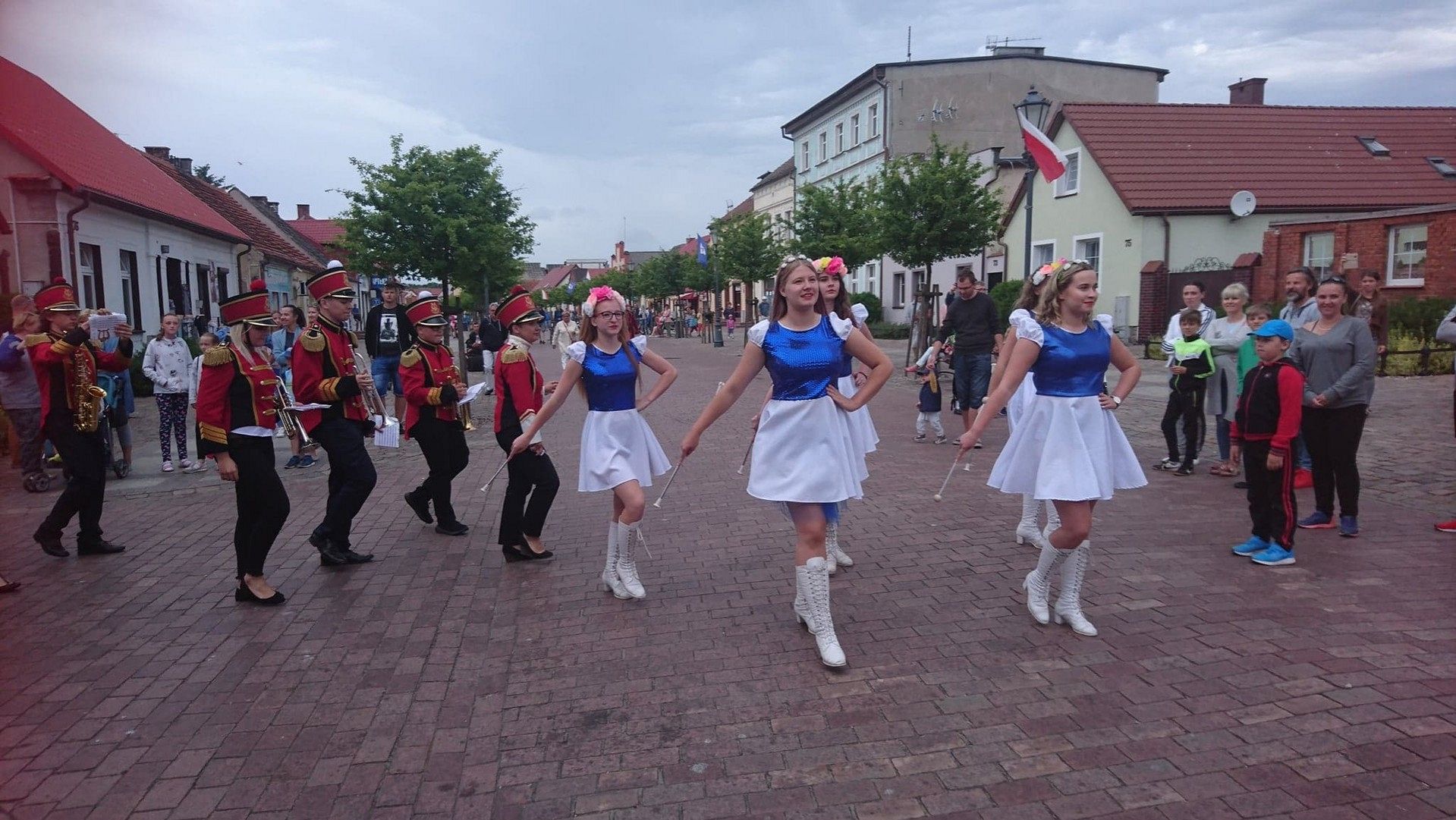 Orkiestra dęta na występach w Szwecji