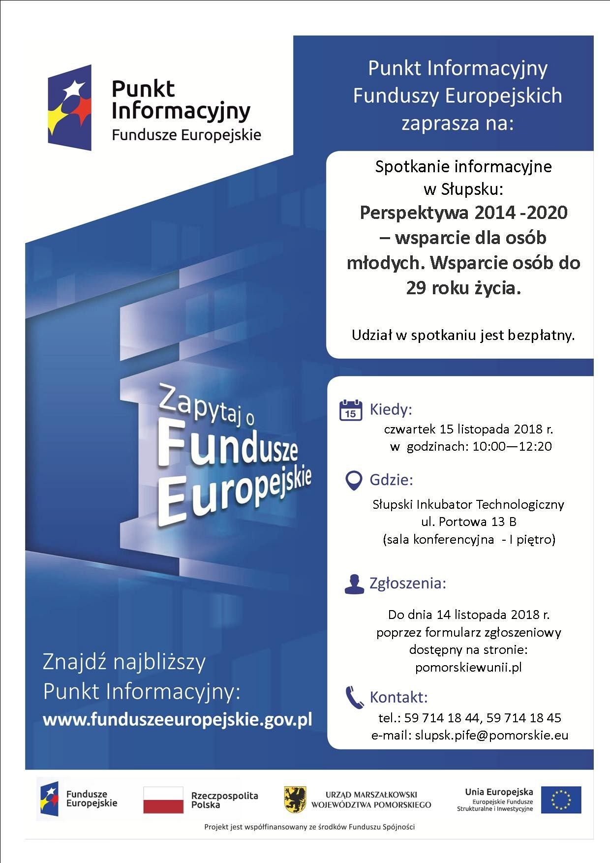 Spotkanie informacyjne - wsparcie dla osób młodych