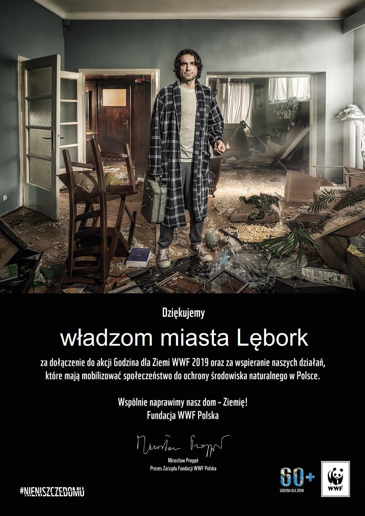 Lębork wśród 98 miast w akcji Godzina dla Ziemi