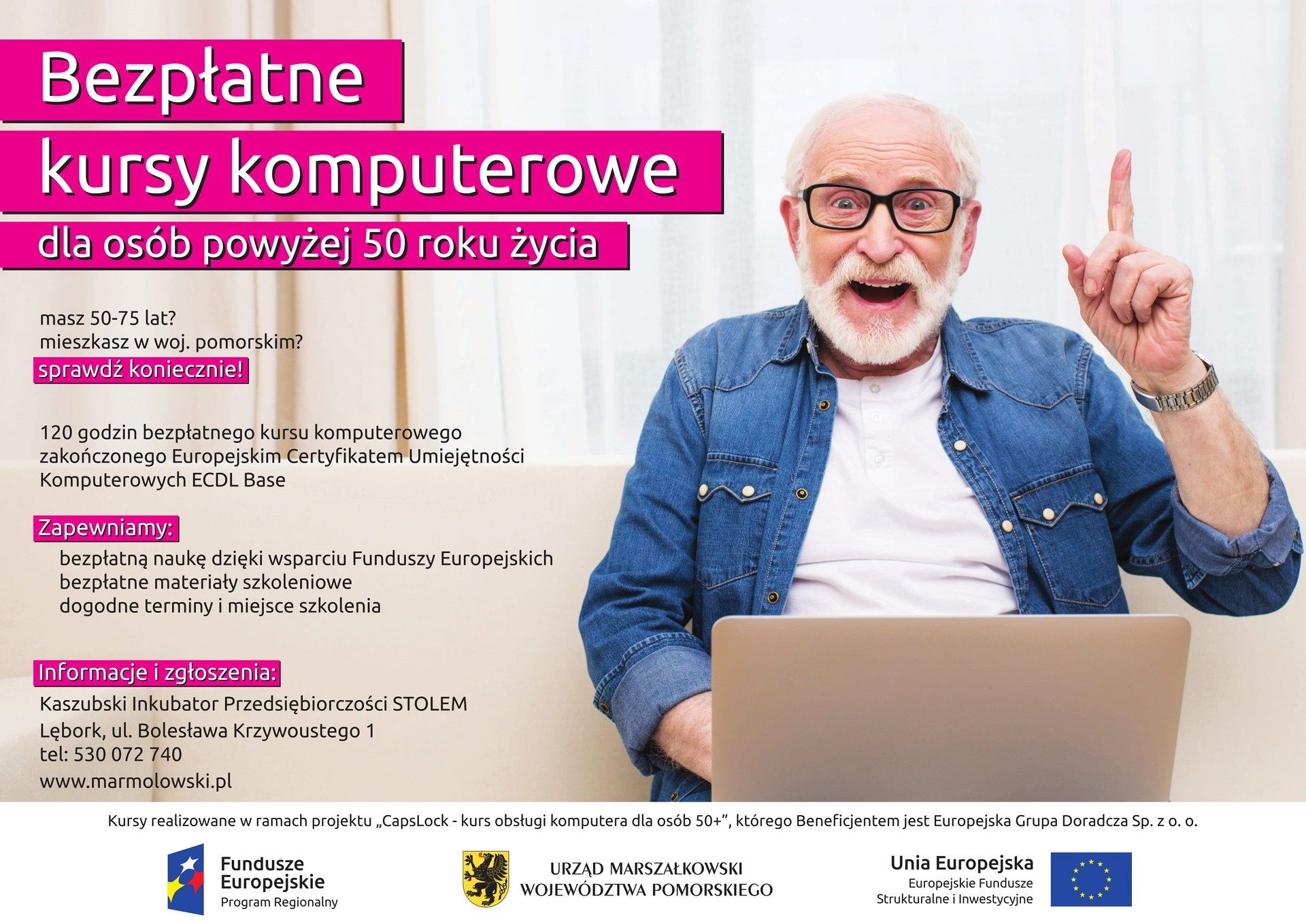 Bezpłatne kursy komputerowe dla osób powyżej 50