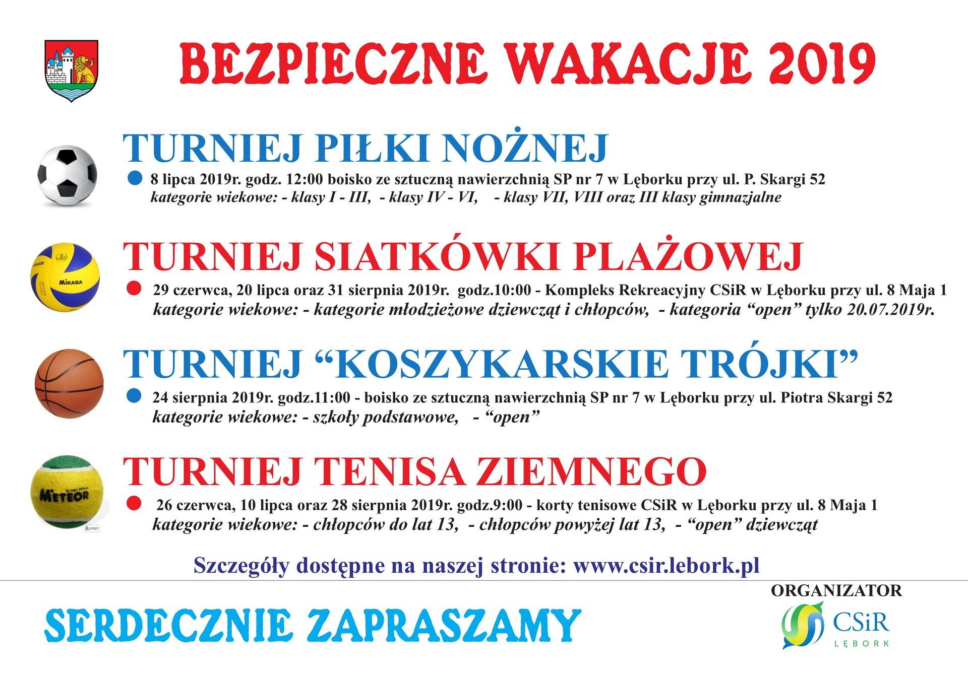 Bezpieczne wakacje z Centrum Sportu i Rekreacji w