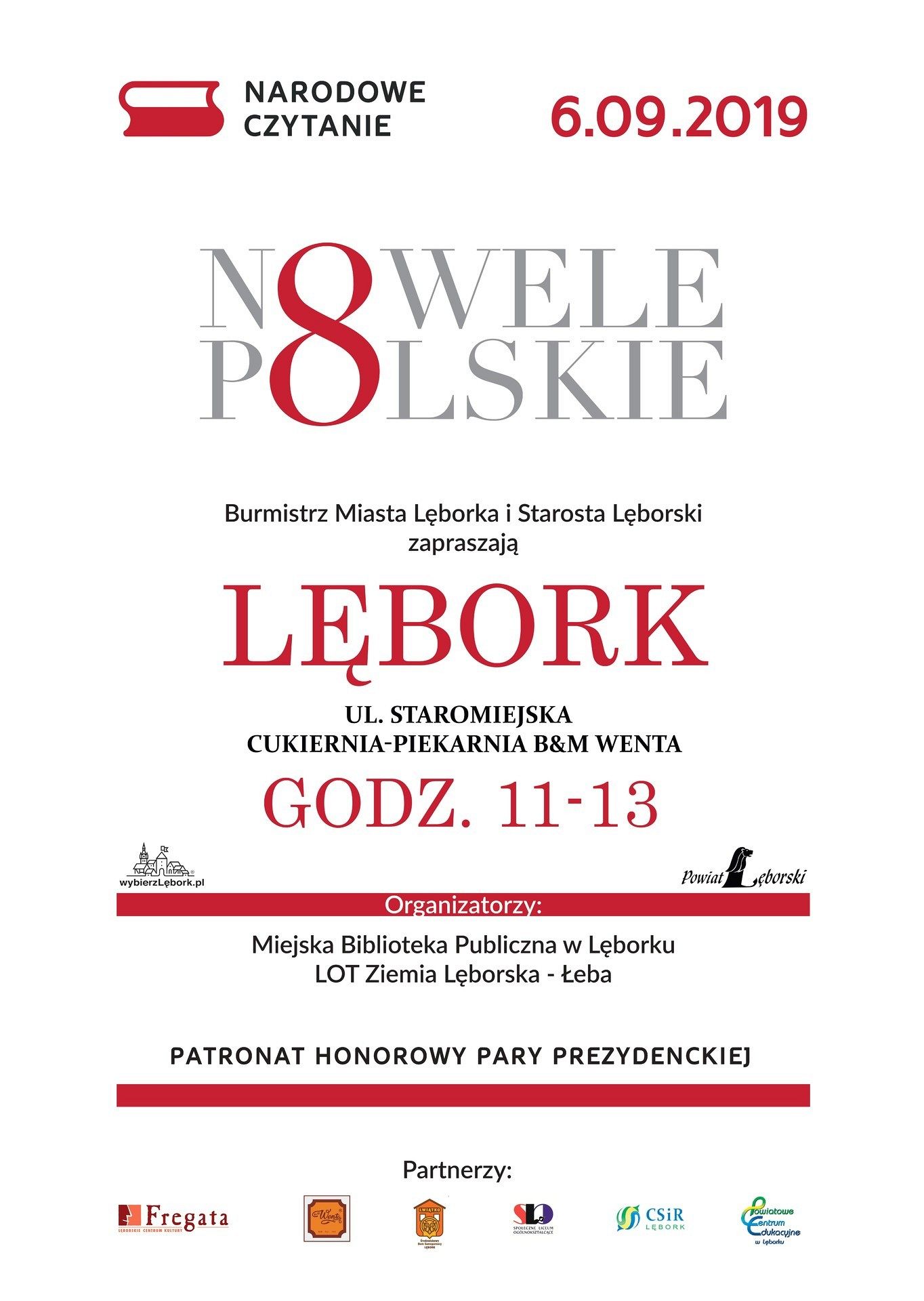Narodowe Czytanie 2019 w Lęborku