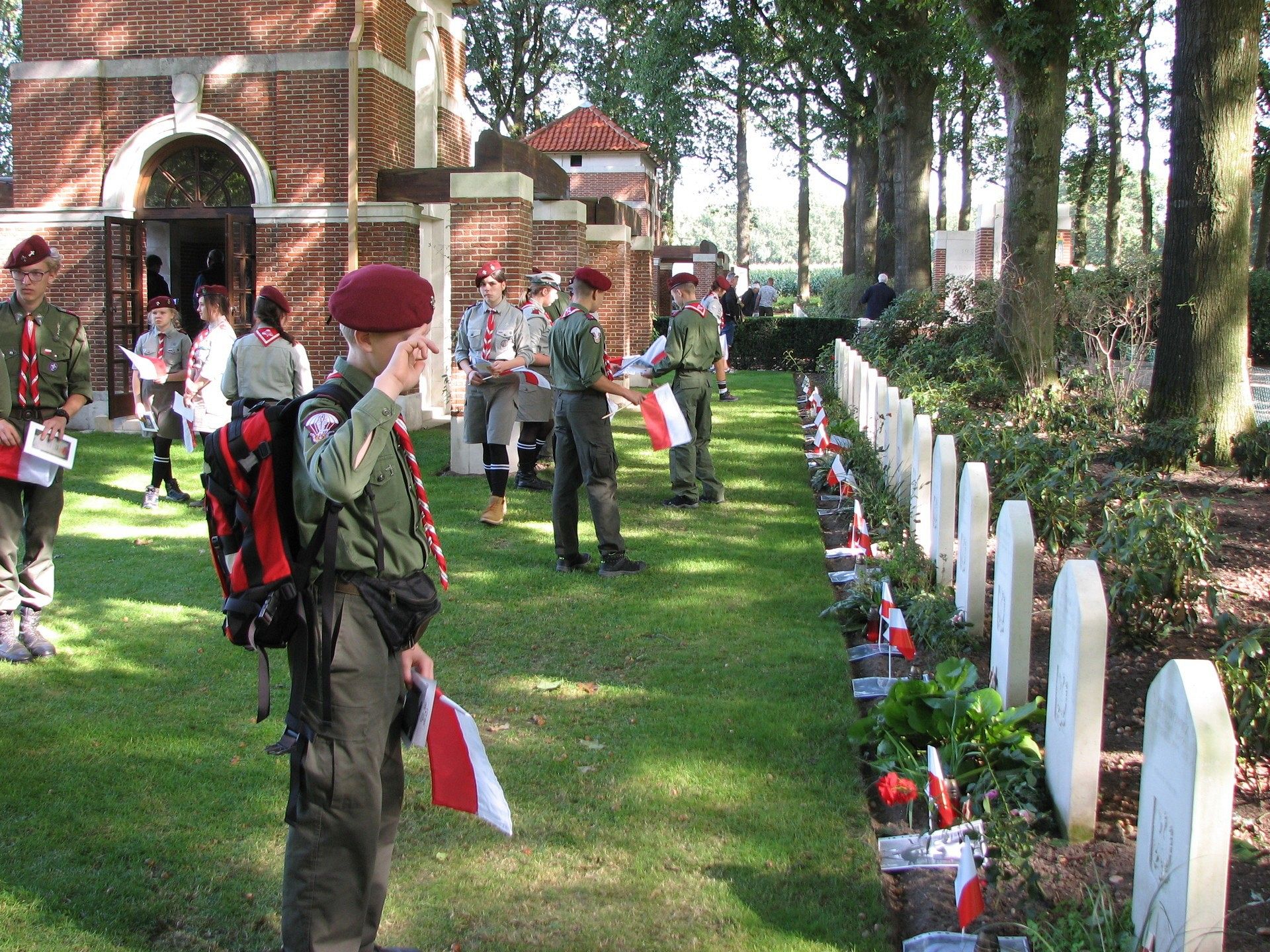 Harcerze z Lęborka na 75. rocznicy Operacji Market