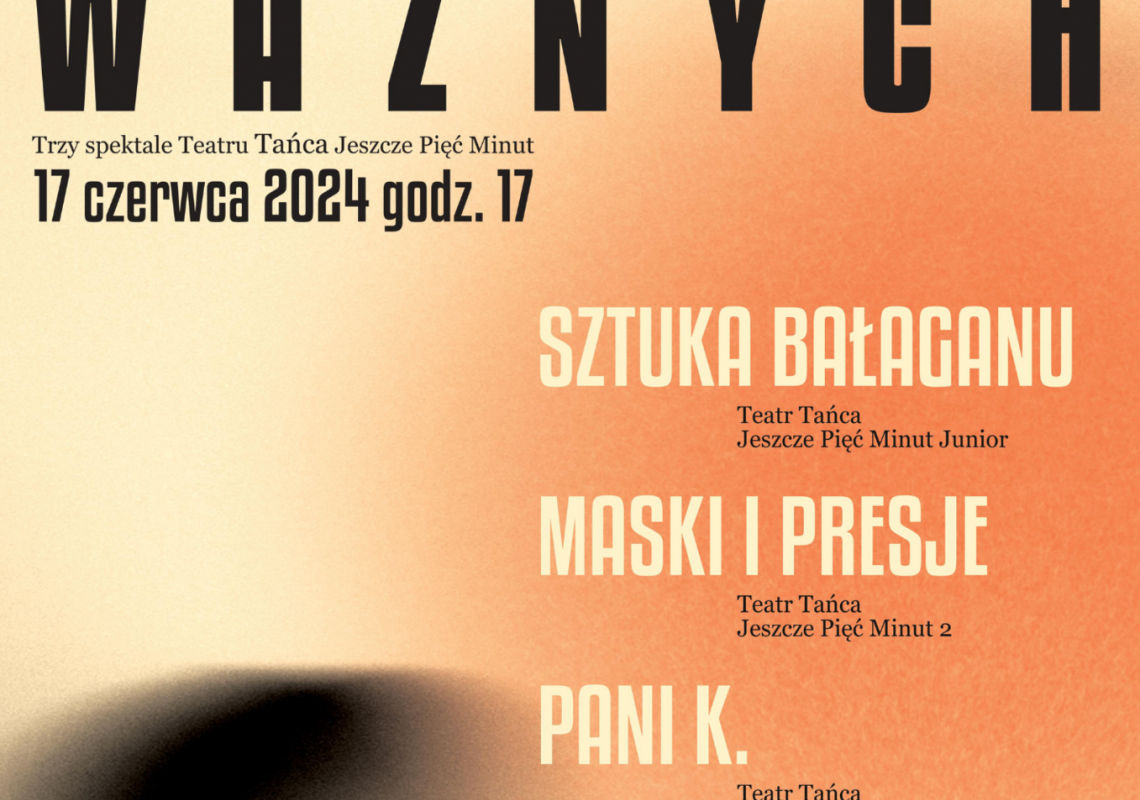 Premierowe spektakle Teatru Tańca Jeszcze 5 Minut 54778