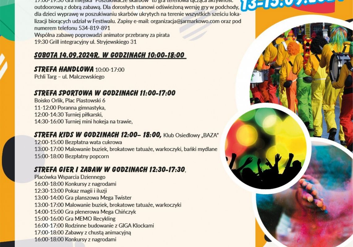 Zapraszamy na Festiwał Uliczny. 13-15 września 57374