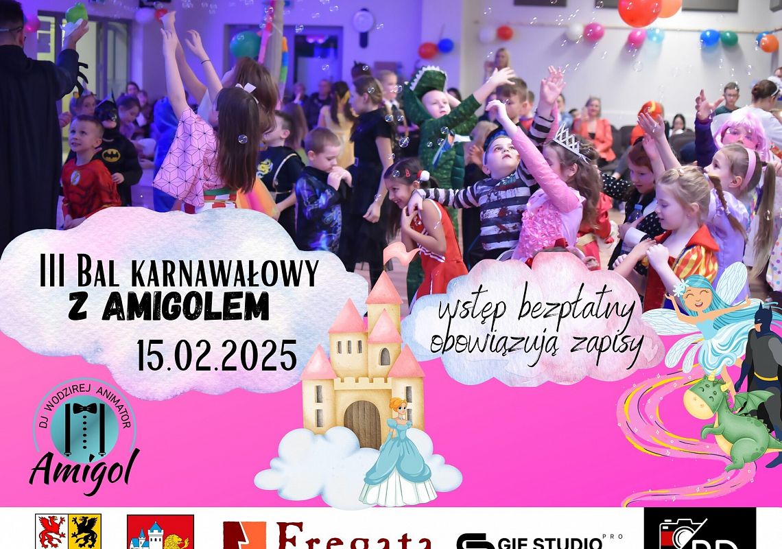 Zapisy na bal karnawałowy z Amigolem w Stacji 60898