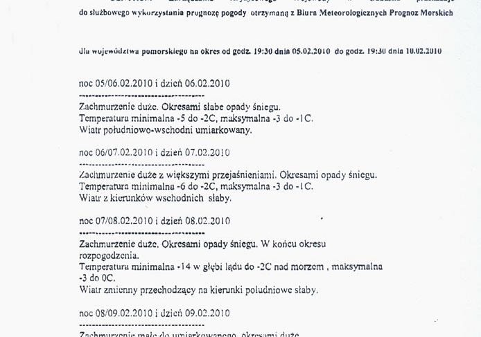 Prognoza pogody na okres 5-10 lutego 1944
