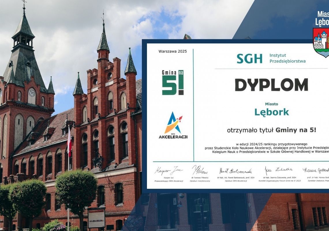 Lębork z tytułem „Gmina na 5!” – jesteśmy w 64205