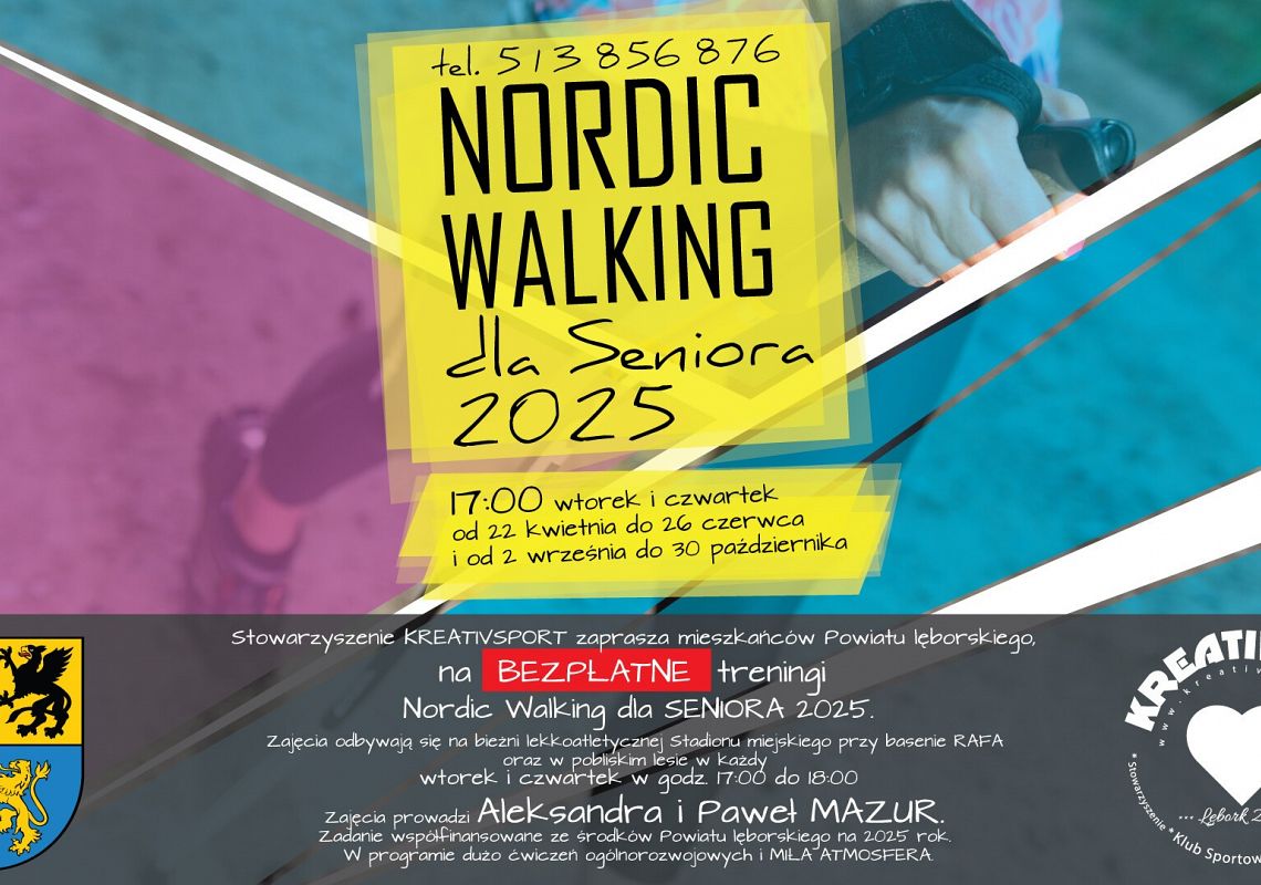 Ruszają bezpłatne zajęcia nordic walking dla 66818