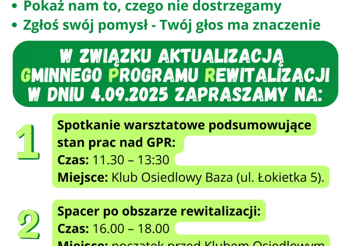 „Czwartek z rewitalizacją” (obszar Lębork Nowy 66839