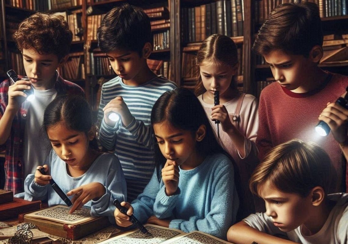 Rodzinne warsztaty detektywistyczne w bibliotece 69329