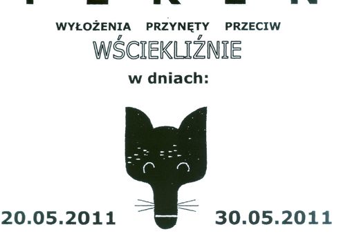Informacja o akcji szczepienia ochronnego zwierząt 3171