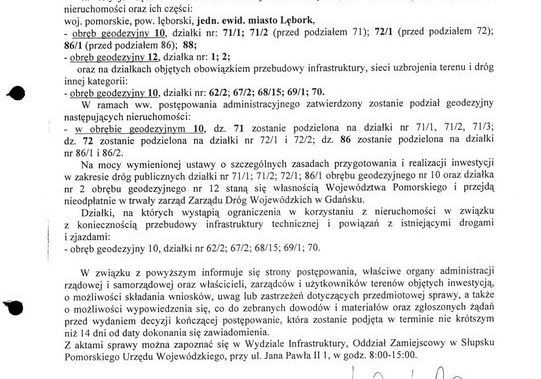 Postępowanie w/s wydania decyzji na realizację 10727