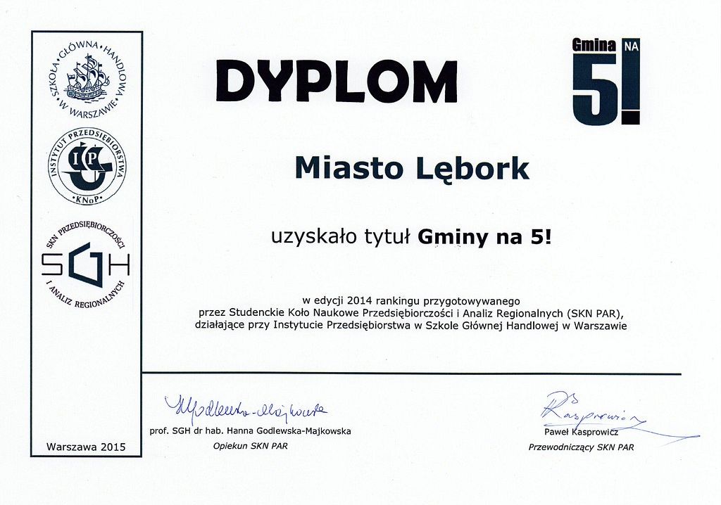 Lębork Gminą na 5! 11051