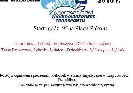Rajd pieszy i rowerowy w ramach Europejskiego Dnia 13169