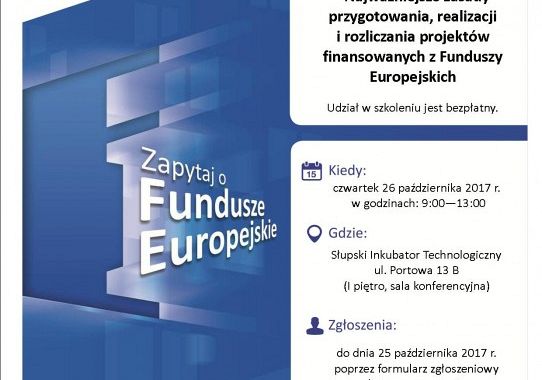 Szkolenie o projektach finansowanych ze środków UE 21643