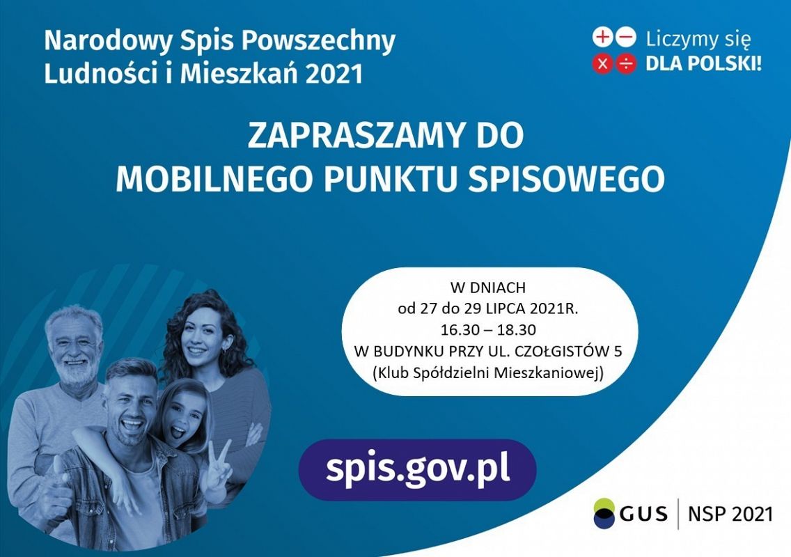 Zapraszamy do mobilnego punktu spisowego 39023