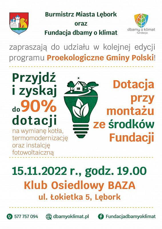 Program „Proekologiczne Gminy Polski!" 46227