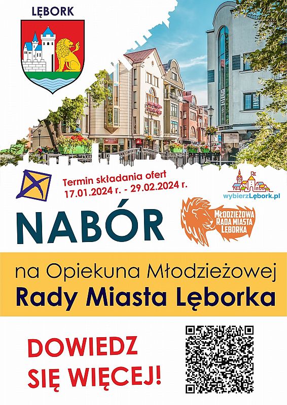 Nabór na Opiekuna Młodzieżowej Rady Miasta Lęborka 53257