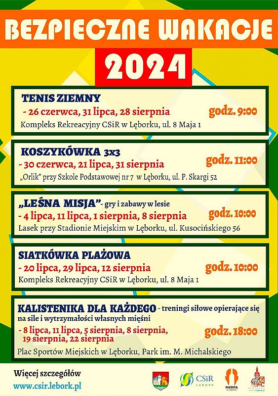 Sportowe wakacje 2024 - bezpiecznie i aktywnie 55767