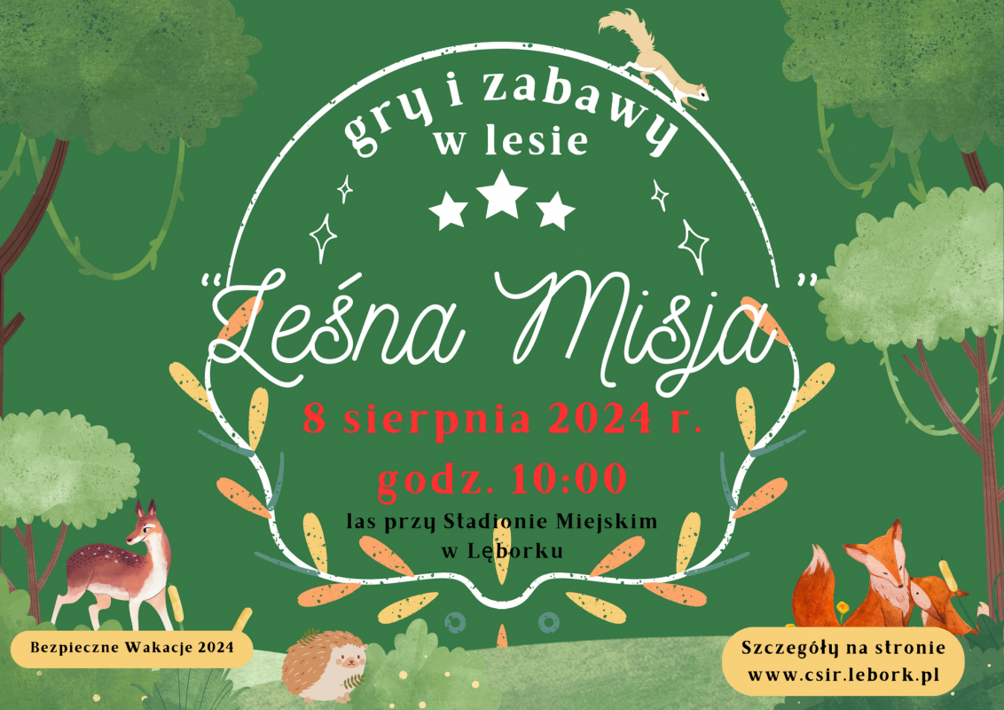 LEŚNA MISJA - Gry i zabawy w lesie! 56879