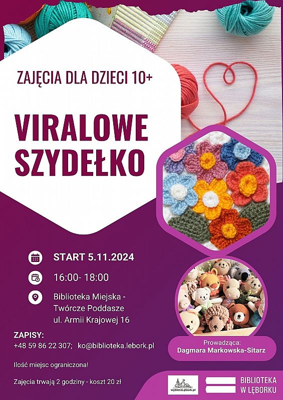 Biblioteka Miejska zaprasza na klub szydełkowy dla 58492