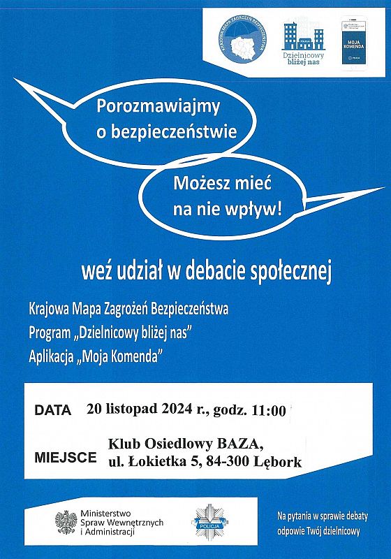 Zapraszamy na debatę o bezpieczeństwie w Lęborku 58783