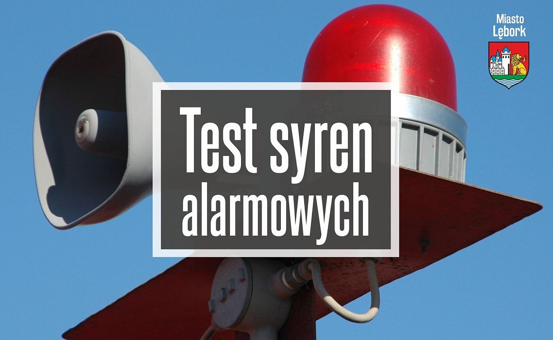 Test syren alarmowych na terenie miasta Lęborka 68667