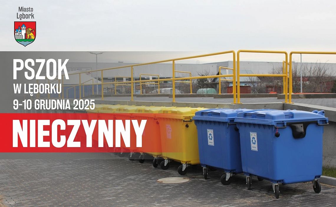 PSZOK nieczynny 9–10 grudnia 70097