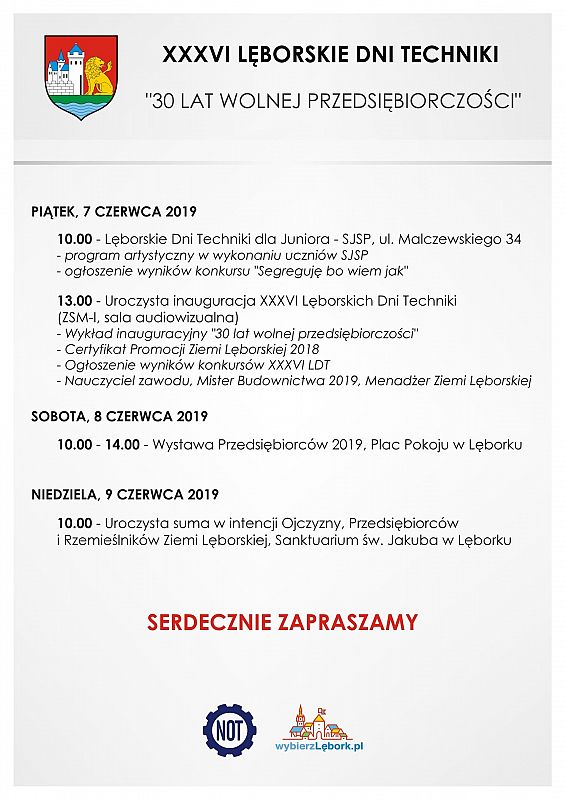 XXXVI Lęborskie Dni Techniki pod hasłem  „30 LAT 30809