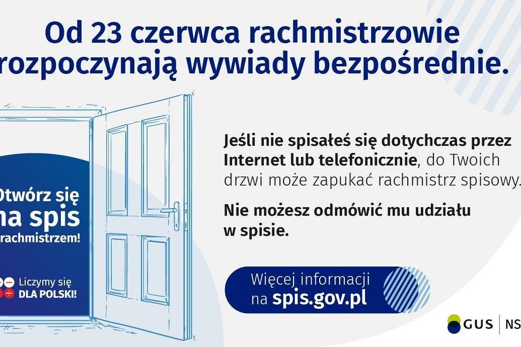 Ważna informacja! Rachmistrzowie ruszają w teren