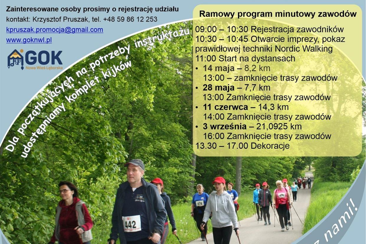 Z kijkami Czerwoną Trasą Nordic Walking