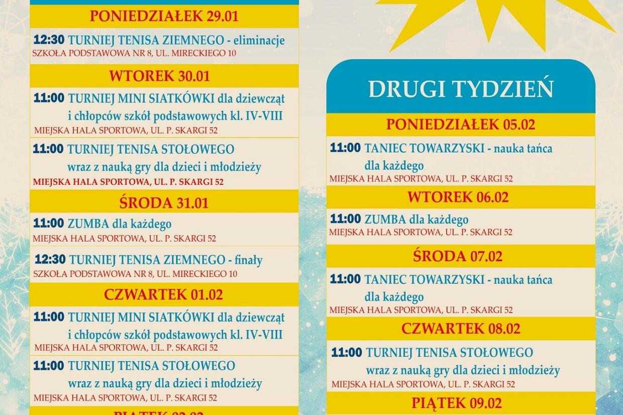 Ferie na sportowo 2024