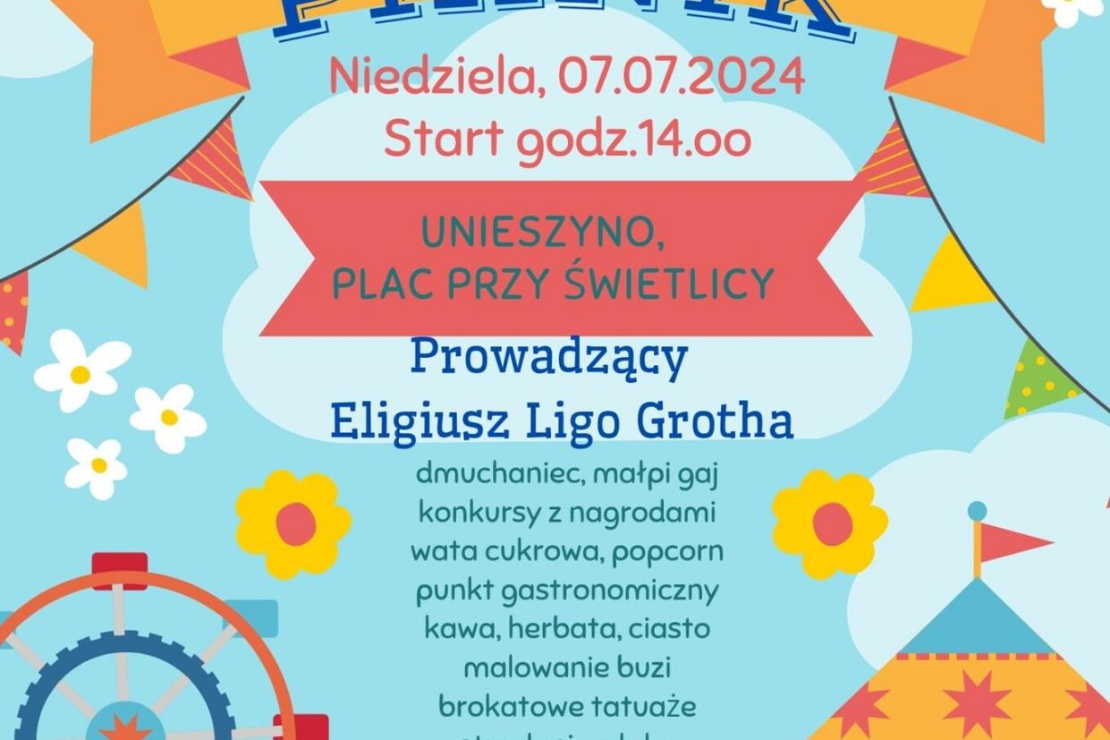 Rodzinny piknik w Unieszynie