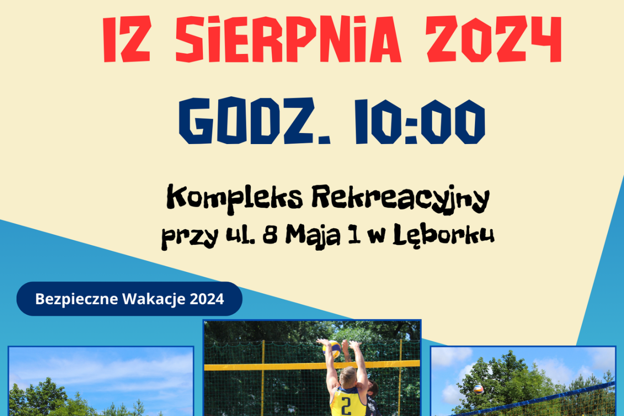 Wakacyjny turniej siatkówki plażowej
