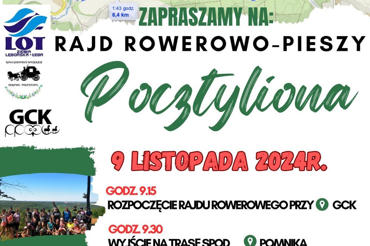 Rajd rowerowo-pieszy Pocztyliona