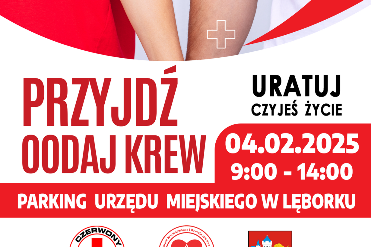 Oddaj krew przy Urzędzie Miejskim w Lęborku