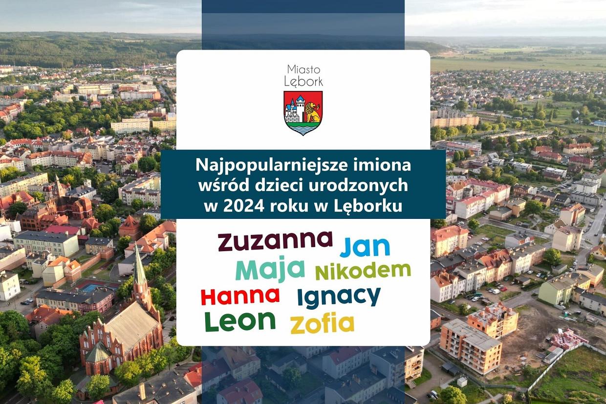 Najpopularniejsze imiona nadawane dzieciom w 2024 roku w Lęborku