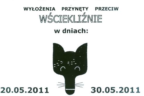 Informacja o akcji szczepienia ochronnego zwierząt dzikich