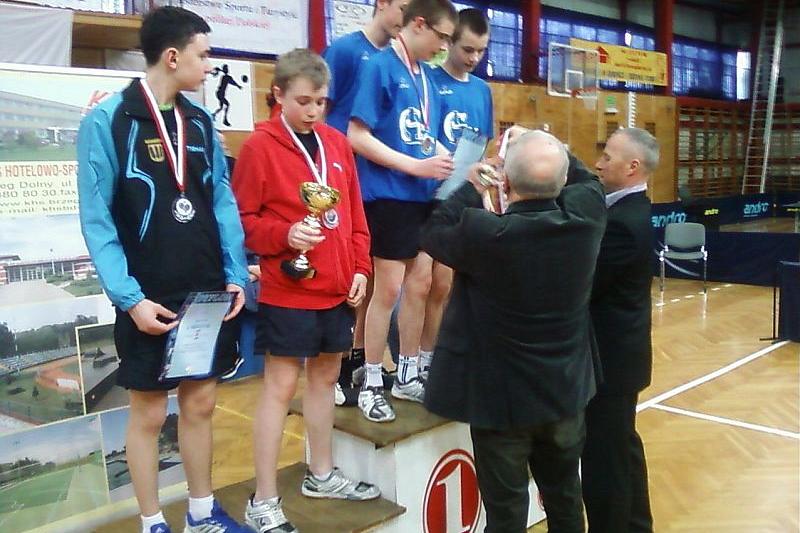 Mistrzostwo Polski w tenisie stołowym chłopców dla Gimnazjum nr 2