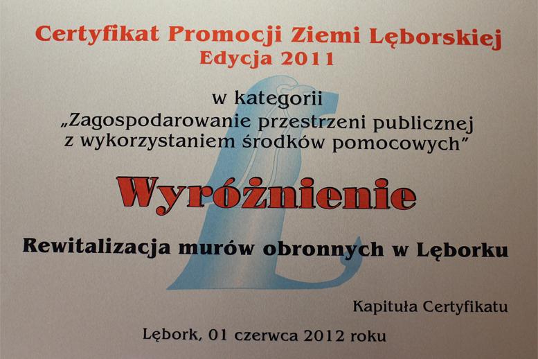 Wyróżnienie dla Lęborka