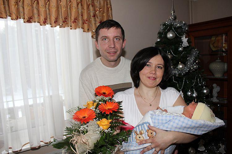 Odwiedziny u pierwszego lęborskiego dziecka urodzonego w 2013r.