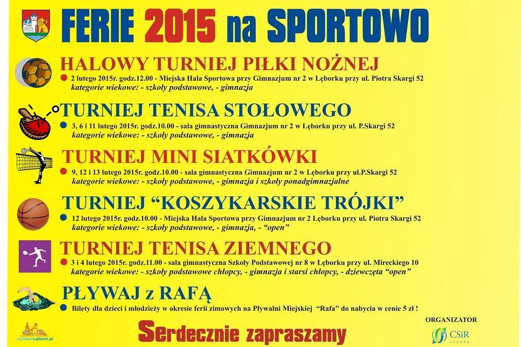 Ferie 2015 na sportowo