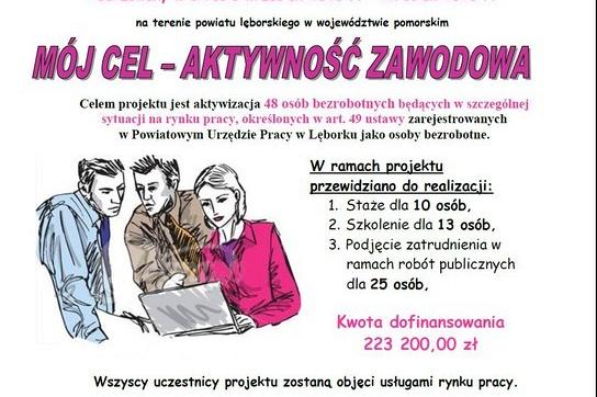 Projekt PUP „Mój cel – aktywność zawodowa”